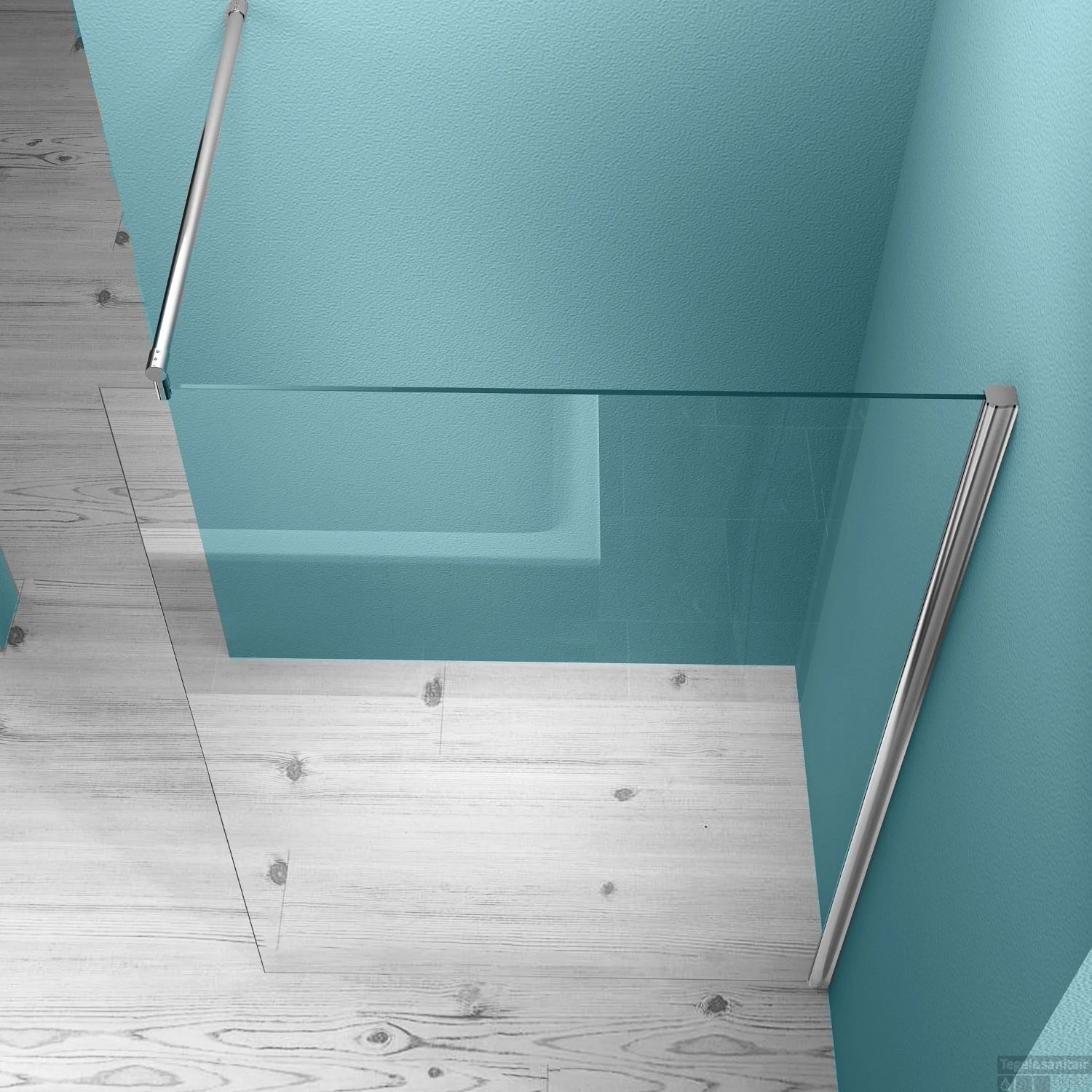 BWS Eco Inloopdouche Met Muurprofiel 130x200cm 8mm NANO Coating 4 BWS Eco Inloopdouche Met Muurprofiel 130x200cm 8mm NANO Coating - Afbeelding 2