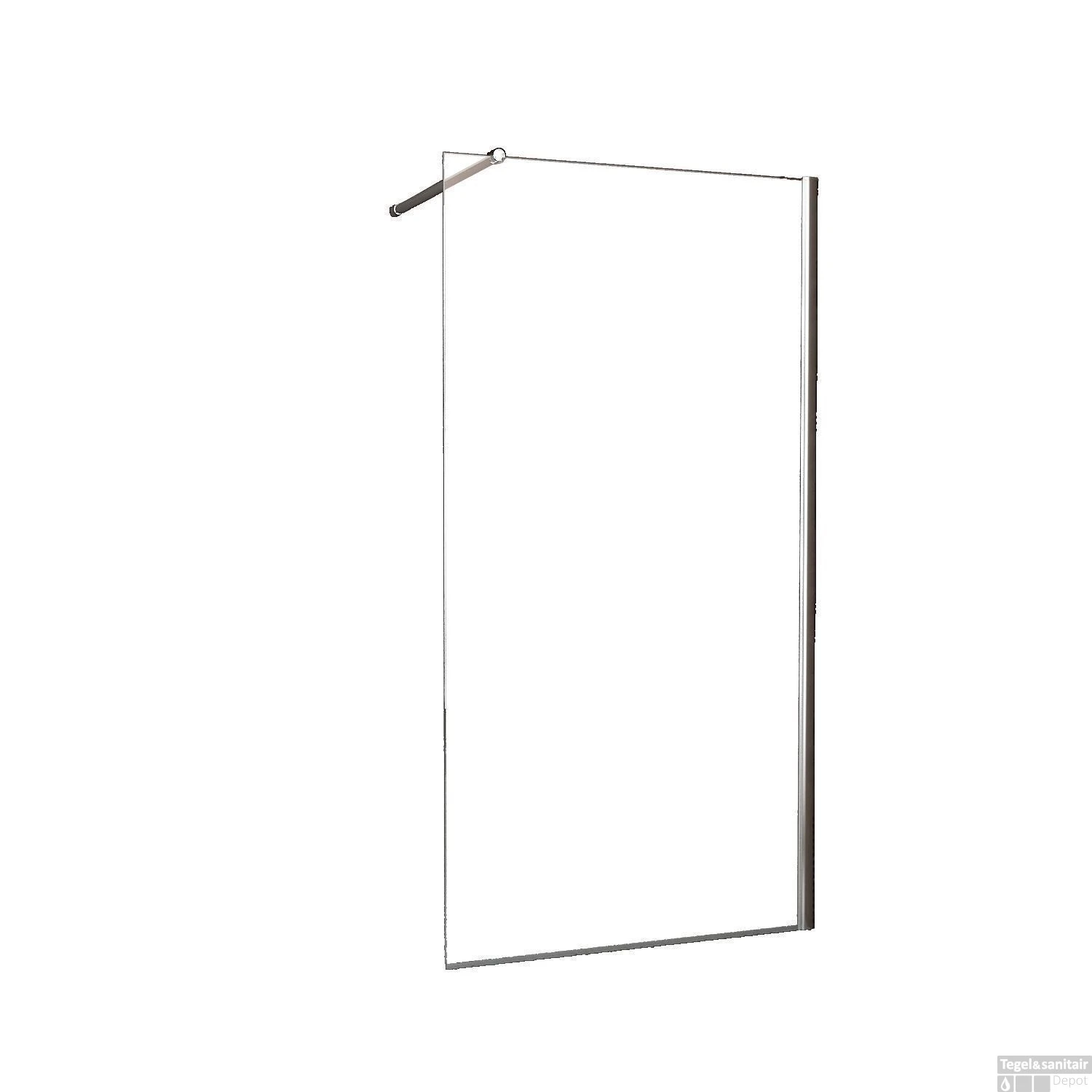 BWS Eco Inloopdouche Met Muurprofiel 130x200cm 8mm NANO Coating 10 BWS Eco Inloopdouche Met Muurprofiel 130x200cm 8mm NANO Coating - Afbeelding 8