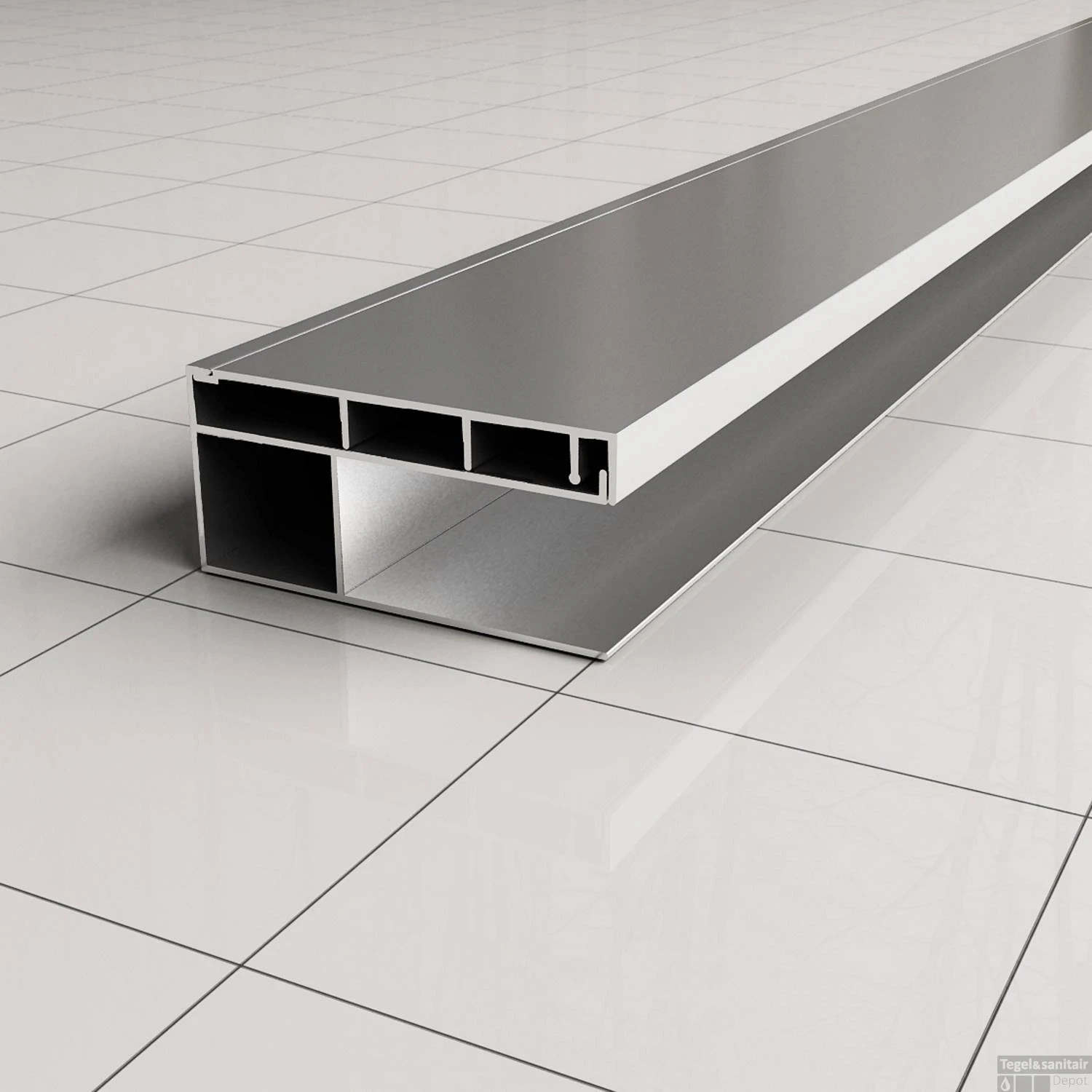 BWS Erie Verbredingsprofiel Voor Douchewand Aluminium 3x202 Cm 5 BWS Erie Verbredingsprofiel Voor Douchewand Aluminium 3x202 Cm - Afbeelding 3