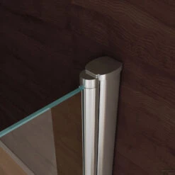 BWS Douchedeur | 2 Pendeldeuren | 6mm NANO Coating Glas | Chroom | Nisdeur (Alle Maten) -Badkamerwinkel bws nisdeur met pendeldeuren detail3