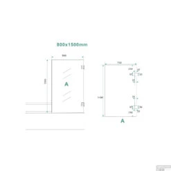 BWS Profielloze Badwand Draaibaar 80x150 Cm 6mm NANO Coating 5 BWS Profielloze Badwand Draaibaar 80x150 Cm 6mm NANO Coating -Badkamerwinkel bws profielloze badwand draaibaar 80x150 cm 6mm nano coating tech