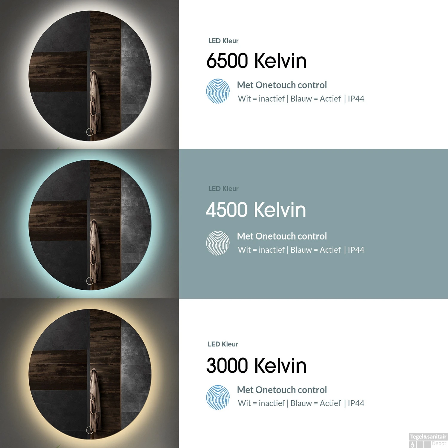 Spiegel Gliss Design Verticaal Led Standaard Dubbele LED Verlichting 120cm 6 Spiegel Gliss Design Verticaal Led Standaard Dubbele LED Verlichting 120cm - Afbeelding 4