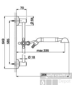Cisal Arcana Empress Glijstangset TS0031122A RVS
