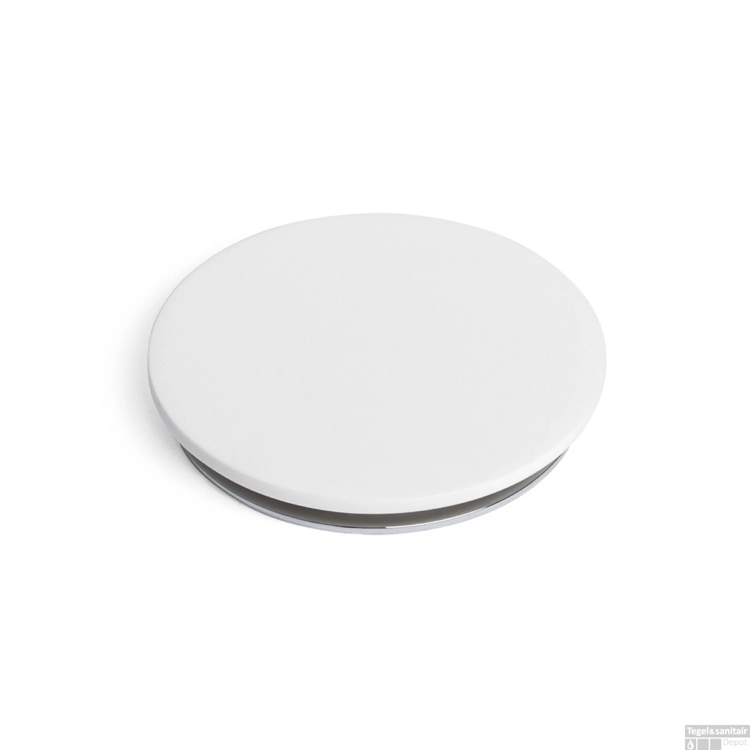 Clickwaste Ideavit Afvoerplug Aansluiting 5/4 Vlak Solid Surface Chroom Wit 5 Clickwaste Ideavit Afvoerplug Aansluiting 5/4 Vlak Solid Surface Chroom Wit - Afbeelding 3