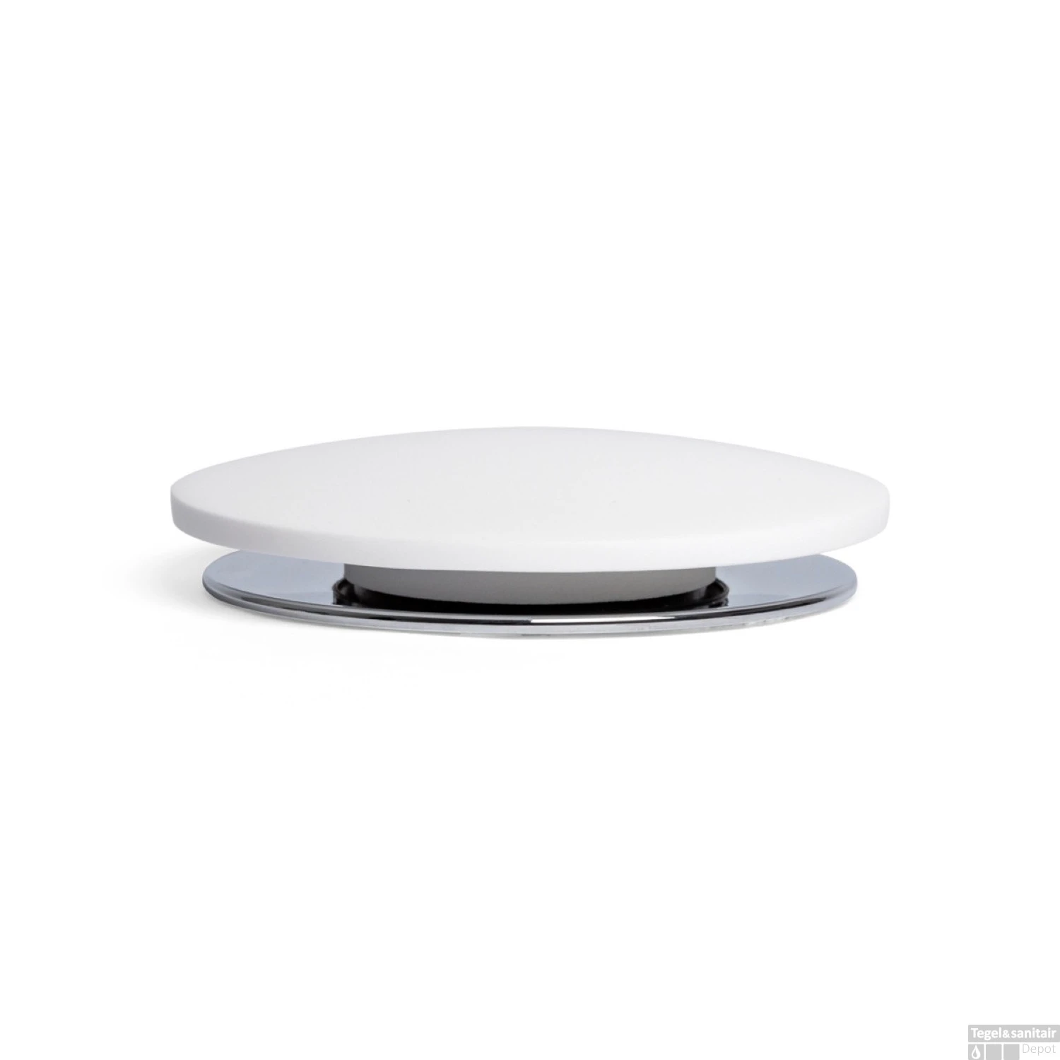 Clickwaste Ideavit Afvoerplug Aansluiting 5/4 Vlak Solid Surface Chroom Wit 4 Clickwaste Ideavit Afvoerplug Aansluiting 5/4 Vlak Solid Surface Chroom Wit - Afbeelding 2