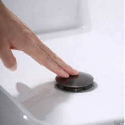 Clickwaste Boss & Wessing Iron Gunmetal -Badkamerwinkel clickwaste saniclear iron gunmetal sfeer2