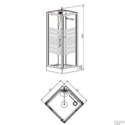 Complete Douchecabine Wiesbaden Thermo 80x80x218 Cm 5mm 5 Complete Douchecabine Wiesbaden Thermo 80x80x218 Cm 5mm -Badkamerwinkel complete douchecabine wiesbaden thermo 80x80x218 cm 5mm 10175