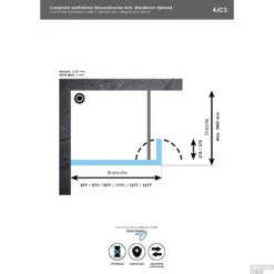 Sanitop Douchewand Profielloos | Met Draaibare Zijwand 30cm | Inloopdouche (Alle Kleuren En Maten) -Badkamerwinkel complete profielloze inloopdouche draaibaar alle kleuren en maten tt 4jc3 tech