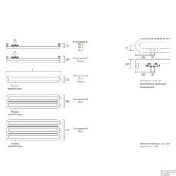 Designradiator Instamat Tubone-H 21x150x14cm Incl. Aansluitset Wit -Badkamerwinkel designradiator instamat tubone h 21x150x14cm incl. aansluitset wit tec