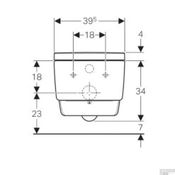 Douche WC Geberit AquaClean Mera Classic Met Geurafzuiging Warme Luchtdroging En Ladydouche Met Softclose En Deksel Glanschroom -Badkamerwinkel douche wc geberit mera classic alpien wit 146200211 tech2 1