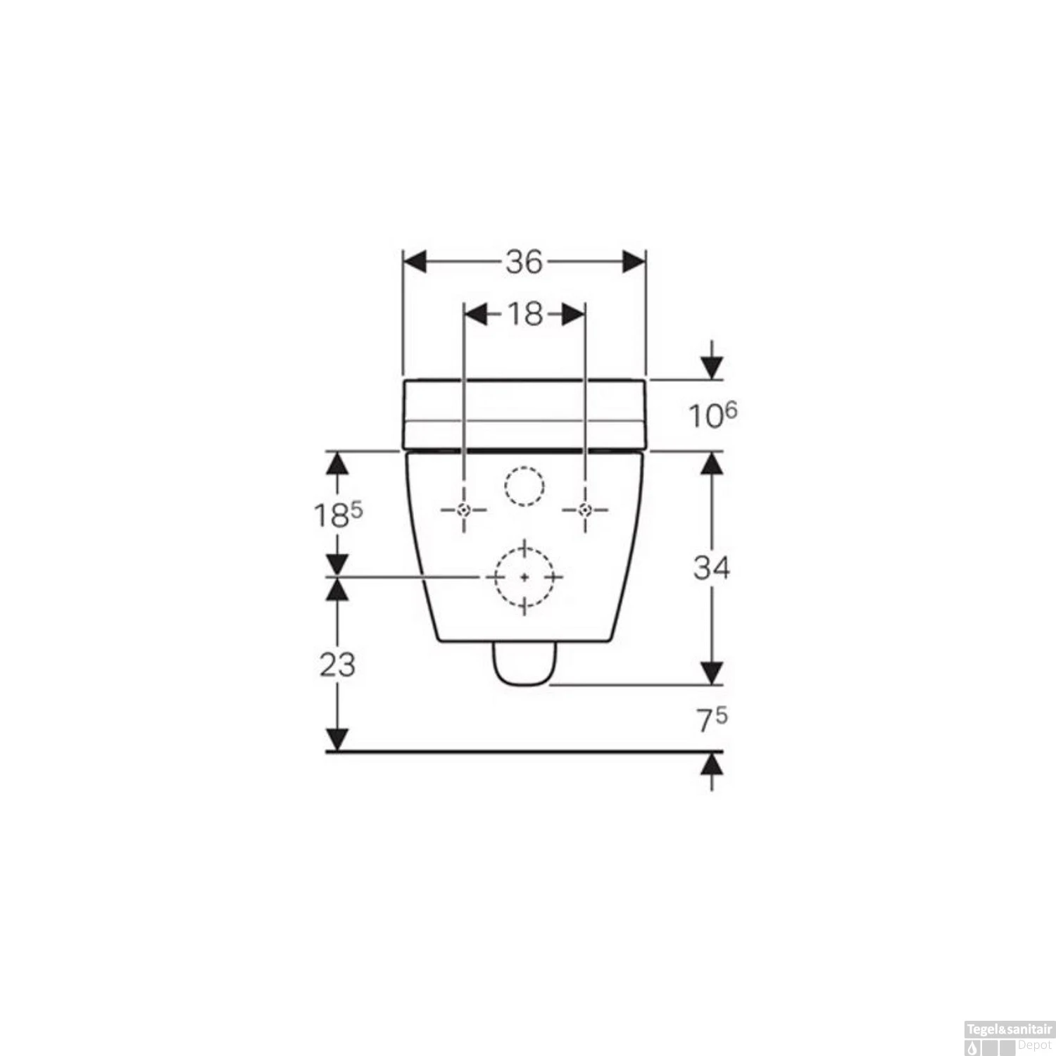 Douche WC Geberit AquaClean Tuma Comfort Compleet Rimfree Geborsteld RVS 9 Douche WC Geberit AquaClean Tuma Comfort Compleet Rimfree Geborsteld RVS - Afbeelding 7