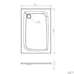 Douchebak Allibert Mooneo Rechthoek Inbouw Bioplax 120x80 Cm Zwart -Badkamerwinkel douchebak allibert mooneo rechthoek inbouw bioplax 120x80 cm tech 3