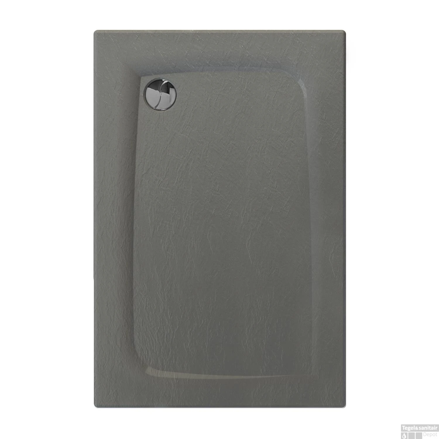 Douchebak Allibert Mooneo Rechthoek Inbouw Bioplax 120x80 Cm Grijs