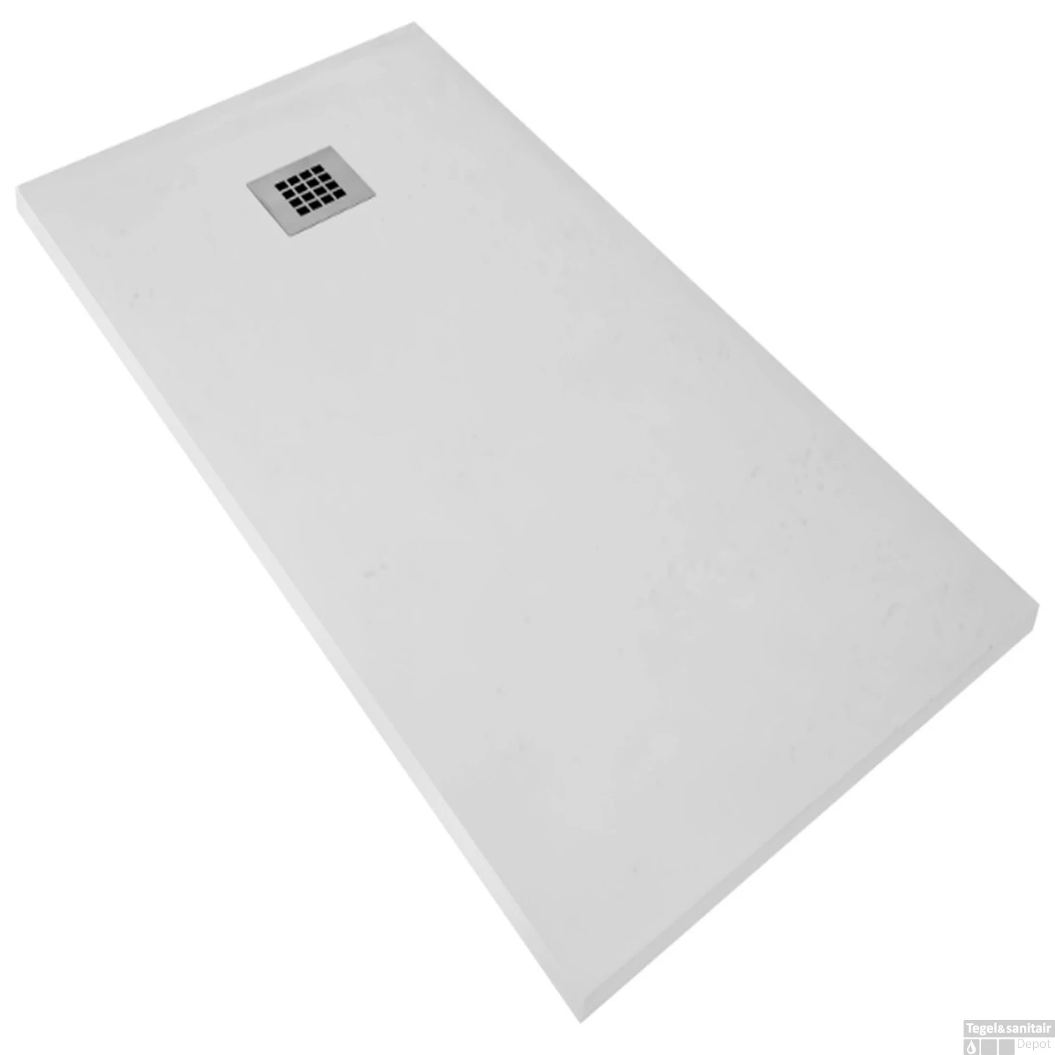 Douchebak Boss & Wessing Renovi 160x90x3 Cm Composietsteen Mat Wit