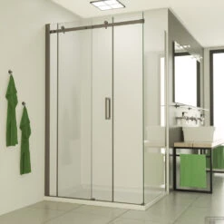BWS Douchecabine | Supreme | Schuifdeur | Rechthoek 100x90cm | Nano Coating | RVS Profiel