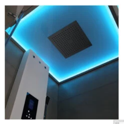 Douchecabine Eago Stoomdouche LD106F15 100x100 Links Glanzend Wit -Badkamerwinkel douchecabine eago stoomdouche ld106f15 100x100 links glanzend wit sfeer1