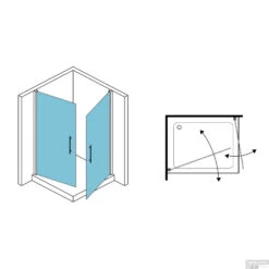 Douchecabine Lacus Giglio Corner Fox 70 Cm Hoekinstap 6mm Chinchilla Glas Aluminium Profiel -Badkamerwinkel douchecabine lacus giglio corner fox hoekinstap tech
