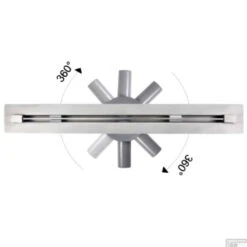 Douchegoot Boss & Wessing Colorato 80 Cm RVS Mat Zwart 6 Douchegoot Boss & Wessing Colorato 80 Cm RVS Mat Zwart -Badkamerwinkel douchegoot boss wessing lusso 80 cm rvs mat zwart detail1