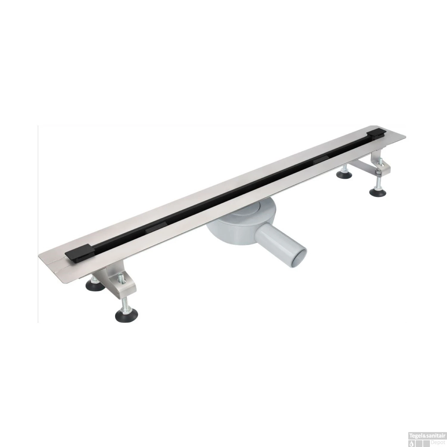 Douchegoot Boss & Wessing Colorato 80 Cm RVS Mat Zwart 3 Douchegoot Boss & Wessing Colorato 80 Cm RVS Mat Zwart