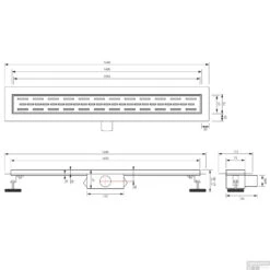 Douchegoot Brauer StanDrain 160x7 Cm Zwart Vloerflens Inclusief Kunststof Sifon Verstelbare Poten -Badkamerwinkel douchegoot brauer 160x7 cm zwart vloerflens inclusief kunststof sifon verstelbare poten tec