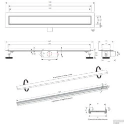 Douchegoot Brauer Zero RVS Inclusief Vloerflens 160x7 Cm Tegelinlegrooster Omkeerbaar 11 Douchegoot Brauer Zero RVS Inclusief Vloerflens 160x7 Cm Tegelinlegrooster Omkeerbaar -Badkamerwinkel douchegoot brauer rvs inclusief vloerflens 160x7 cm zero tegelinlegrooster omkeerbaar tec