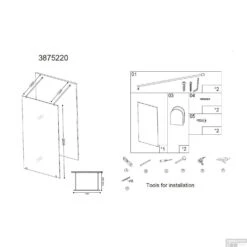 Douchewand Vrijstaand Best Design Erico 120x200 Cm 8mm NANO Veiligheidsglas -Badkamerwinkel douchewand vrijstaand erico 120x200 cm tech
