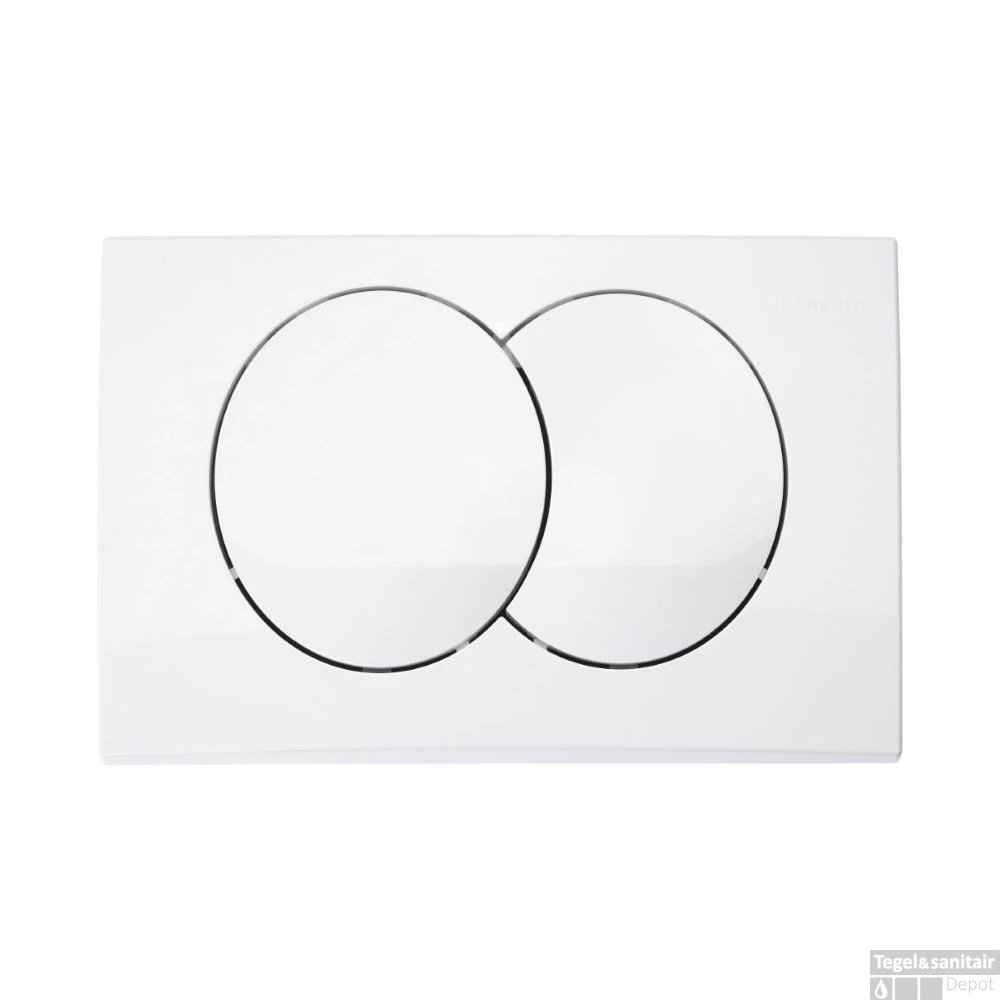 Drukplaat Geberit Delta 20 DualFlush Frontbediening Wit 3 Drukplaat Geberit Delta 20 DualFlush Frontbediening Wit