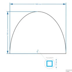 Spiegel Gliss Design Eos 160x120cm Met Ronding Naar Boven -Badkamerwinkel eosb 160x120