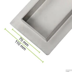 RVS Douchegoot Flens Met Uitneembaar Sifon 50x7cm 6,7cm Diep TEGELROOSTER MAT ZWART 14 RVS Douchegoot Flens Met Uitneembaar Sifon 50x7cm 6,7cm Diep TEGELROOSTER MAT ZWART -Badkamerwinkel flens tegel rooster 50cm mat zwart 7