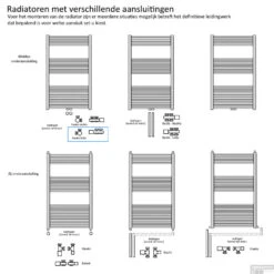Radiator Onderblok Wiesbaden Haaks Links Mat Zwart (Voor Midden Aansluiting) 7 Radiator Onderblok Wiesbaden Haaks Links Mat Zwart (Voor Midden Aansluiting) -Badkamerwinkel haaks links midden onderaansluiting