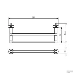Handdoekhouder Voor Radiatoren Haceka Adoria 39,8x15,7 Cm Mat Chroom 7 Handdoekhouder Voor Radiatoren Haceka Adoria 39,8x15,7 Cm Mat Chroom -Badkamerwinkel handdoekhouder haceka adoria oase tech 1