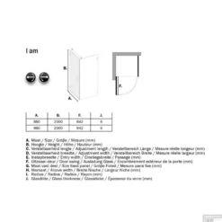 Douchecabine By Sealskin 'I AM' 90x90 Cm Chroom/Zilver Helder Glas + Antikalk -Badkamerwinkel ik180906335100 douchecabine get wet by sealskin i am 90x90 cm chroom zilver helder glas antikalk tech