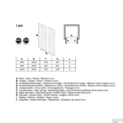 Nisdeur By Sealskin 'I AM' 90x200 Cm Pendeldeuren Mat Zwart Helder Glas Antikalk -Badkamerwinkel ik300906195100 nisdeur get wet by sealskin i am 90x200 cm pendeldeuren mat zwart helder glas antikalk tech