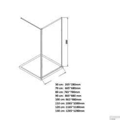 Inloopdouche Boss & Wessing Recta 110x200 Cm Mat Zwart Profiel Rondom -Badkamerwinkel inloopdouche boss wessing recta 110x200 cm mat zwart profiel rondom tech