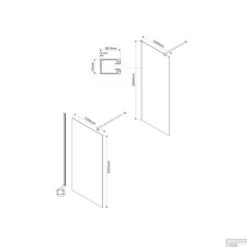 Inloopdouche Van Marcke Go Miage 140x200 Cm 8 Mm Middenband EasyClean Chroom -Badkamerwinkel inloopdouche van marcke go miage 140x200 cm 8 mm middenband easyclean chroom tech