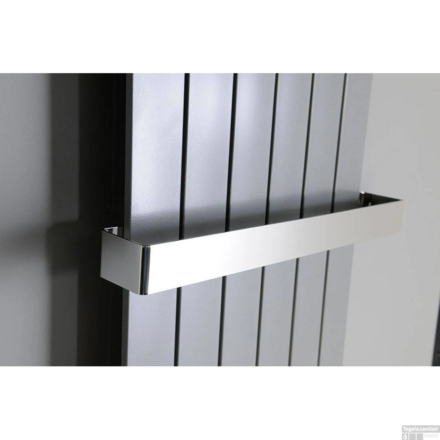 Handdoekhouder Tbv Radiatoren Sapho Colonna 29.8x7.4 Cm Gepolijst RVS 4 Handdoekhouder Tbv Radiatoren Sapho Colonna 29.8x7.4 Cm Gepolijst RVS - Afbeelding 2