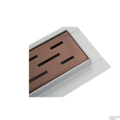 Los Rooster Sanilux Voor Douchegoot 80cm Brons -Badkamerwinkel los rooster sanilux voor douchegoot 80cm brons sfeer1