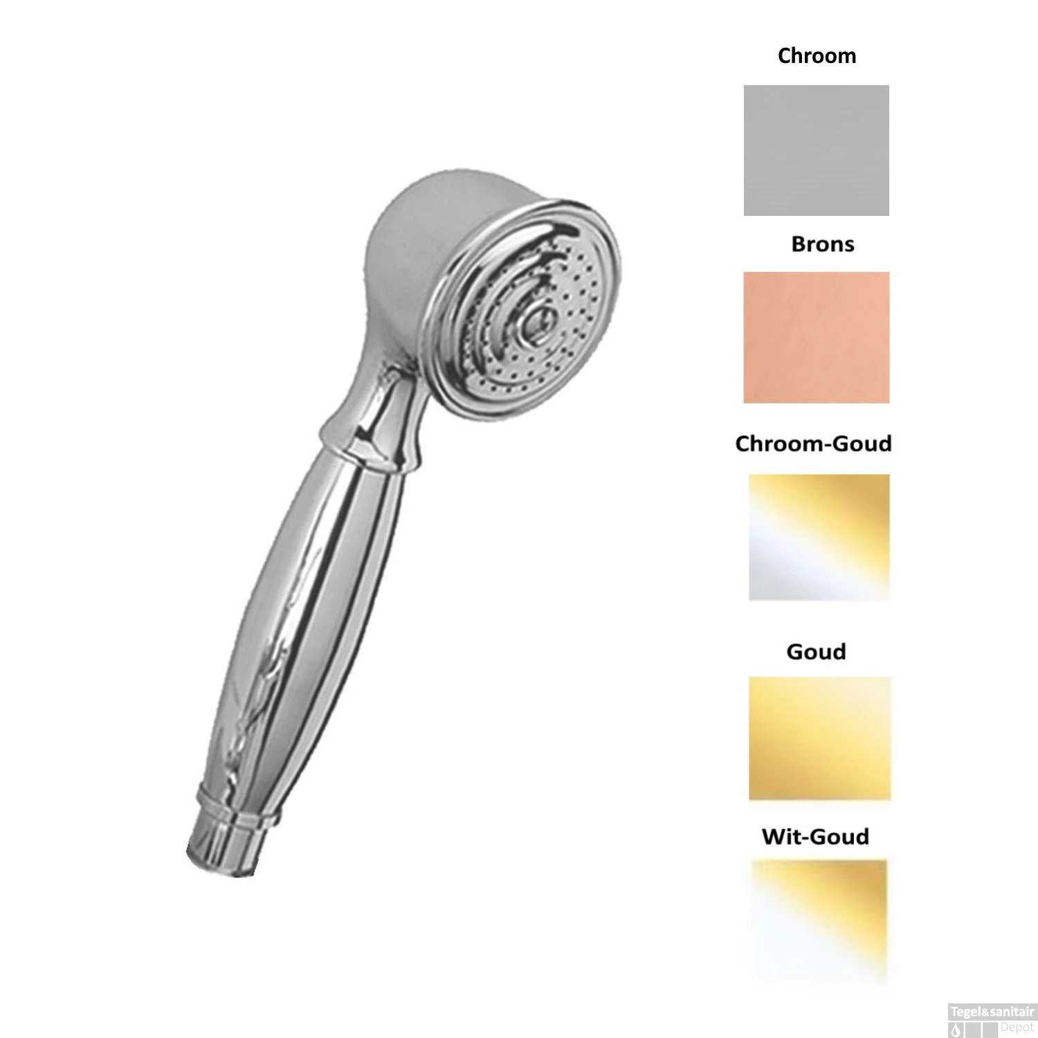 Losse Handdouche Herzbach Spa Retro Chroom 3 Losse Handdouche Herzbach Spa Retro Chroom