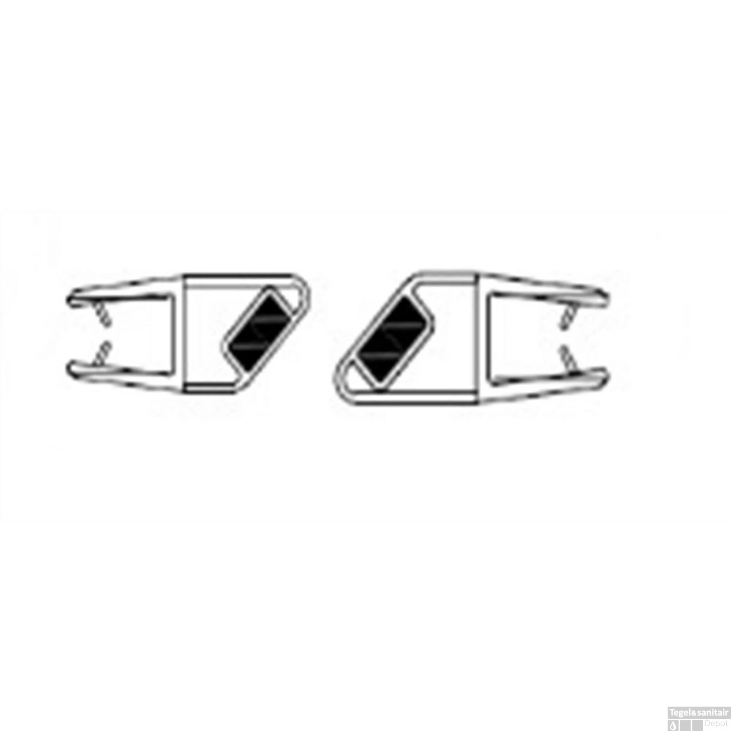 Magnetische Sluitstrip 205 Cm Voor 6 Mm Glaswand 4 Magnetische Sluitstrip 205 Cm Voor 6 Mm Glaswand - Afbeelding 2