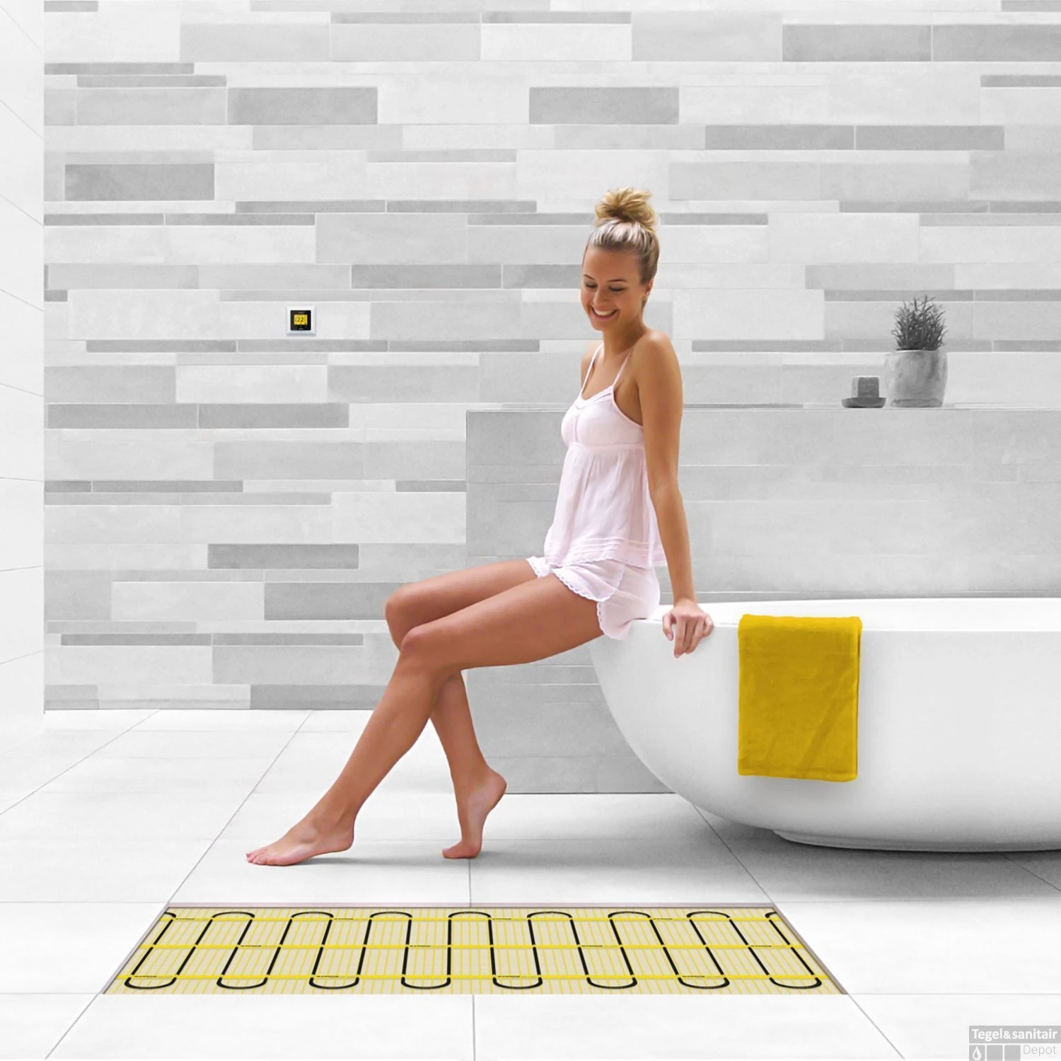 Elektrische Vloerverwarming Magnum Mat Incl. Klokthermostaat 12 M2 7 Elektrische Vloerverwarming Magnum Mat Incl. Klokthermostaat 12 M2 - Afbeelding 5