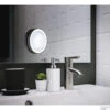 Make-up Spiegel LED Met Zuignappen Smedbo Ouline Lite 12x2 Mat Zwart