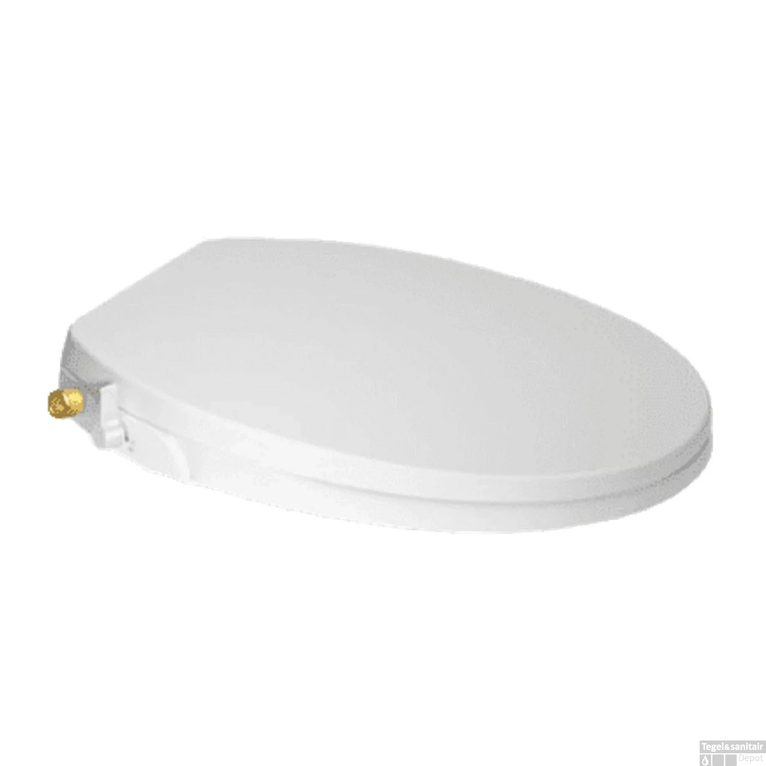 Maro D'Italia FP108 Stroomloze Douchewc 48x37cm Met Softclose En QuickRelease Wit (losse Zitting) - Afbeelding 9