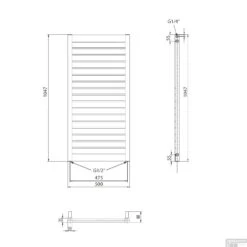 Designradiator Sapho Mateo Recht 50x104.7 Cm 508W Wit 15 Designradiator Sapho Mateo Recht 50x104.7 Cm 508W Wit -Badkamerwinkel mo501 designradiator sapho mateo recht 50x104.7 cm 508w wit 6