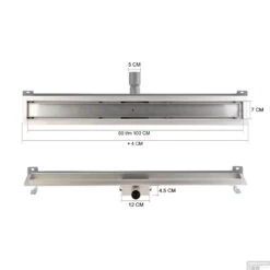 Mat Zwarte RVS Douchegoot Muurflens Met Uitneembaar Sifon Mat Zwart (alle Maten) 16 Mat Zwarte RVS Douchegoot Muurflens Met Uitneembaar Sifon Mat Zwart (alle Maten) -Badkamerwinkel muur design rooster tech 1