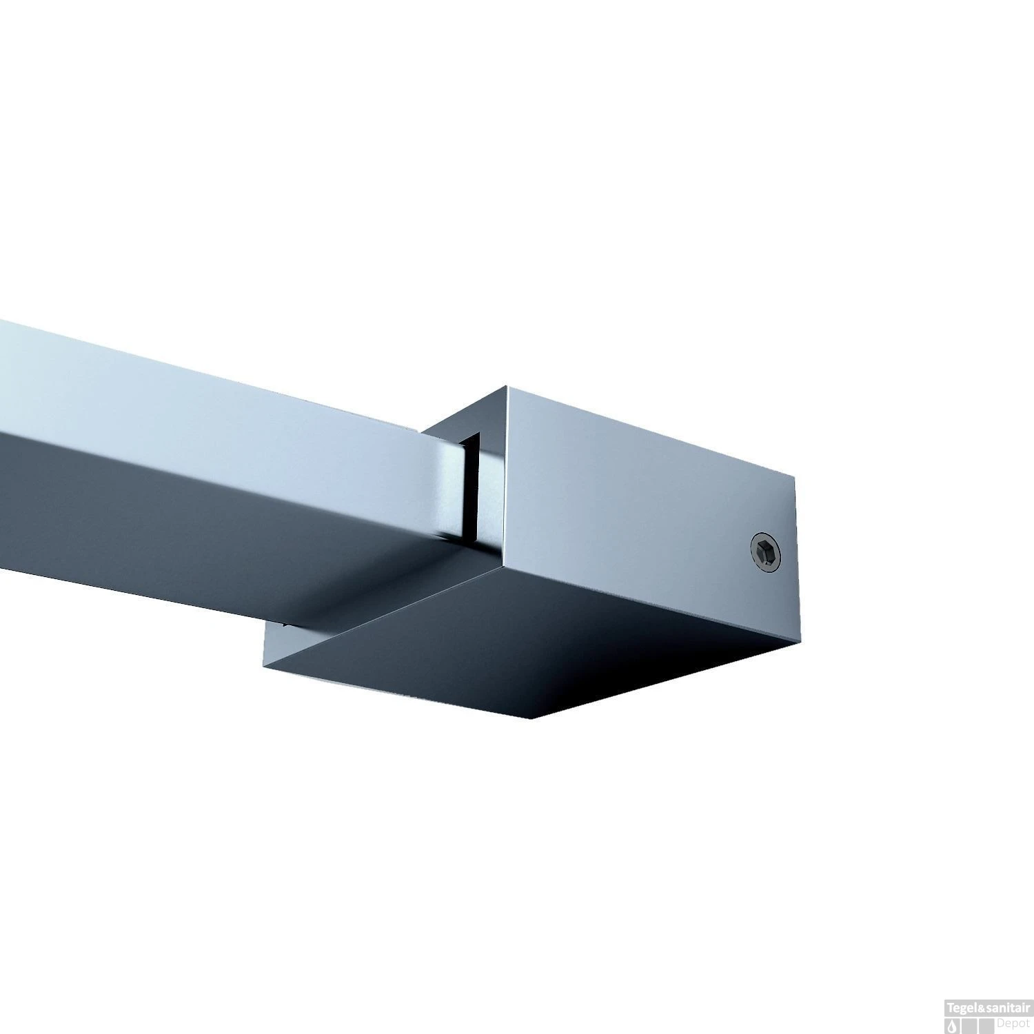 BWS Muurkoppeling Vierkant Tbv Stabilisatiestang Chroom 5 BWS Muurkoppeling Vierkant Tbv Stabilisatiestang Chroom - Afbeelding 3