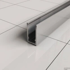BWS Inloopdouche Pro Line Helder Glas 60x200 8mm Nano Coating Chroom Profiel En Stang -Badkamerwinkel muurprofiel chroom 1