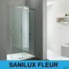 Nisdeur Sanilux Fleur Met Schuifdeur 8mm EasyClean (verschillende Maten) -Badkamerwinkel nisdeur sanilux fleur r sn l verschillende maten