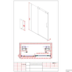 Nisdeur Sanilux Fleur Met Schuifdeur 8mm EasyClean (verschillende Maten) -Badkamerwinkel nisdeur sanilux fleur met schuifdeur 8mm easyclean tech
