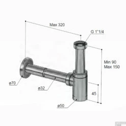 Fontein Sifon Hotbath Cobber Rond Zwart Chroom 9 Fontein Sifon Hotbath Cobber Rond Zwart Chroom -Badkamerwinkel p034bk fontein sifon hotbath cobber rond zwart chroom tech