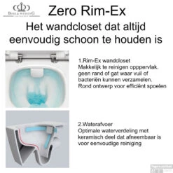 Grohe Rapid SL Toiletset Set15 B&W Zero Rim-ex Met Grohe Arena Of Skate Drukplaat -Badkamerwinkel pot 15 boss wessing zero rim ex 3 6